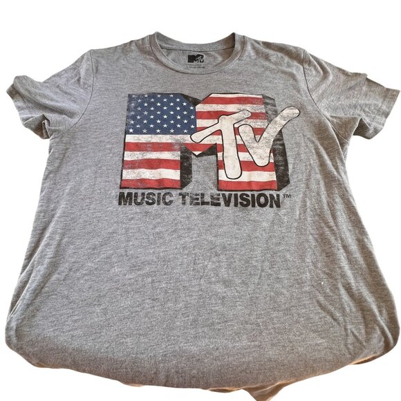 Vintage Gray MTV Music Television T-Shirt S - Picture 3 of 7